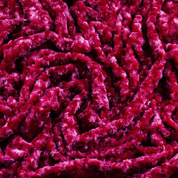 Luxe Minky Rosebud Fabric - Red Online now - Image 2