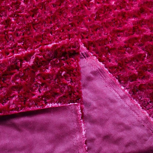 Luxe Minky Rosebud Fabric - Red Online now - Image 4