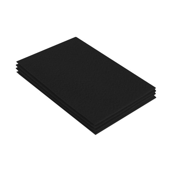 FabricLA Acrylic Felt 9 X12  Sheet Packs | Black Online now