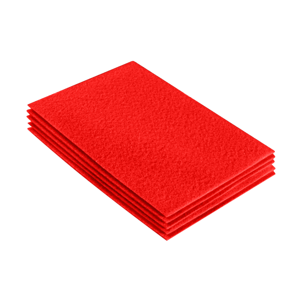 FabricLA Acrylic Felt 9 X12  Sheet Packs | Hot Orange Supply - Image 3