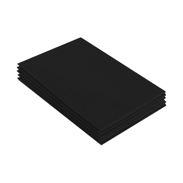 FabricLA Acrylic Felt 9 X12  Sheet Packs | Black Online now - Image 4