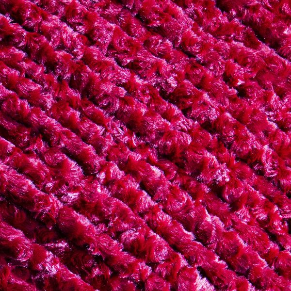 Luxe Minky Rosebud Fabric - Red Online now - Image 3