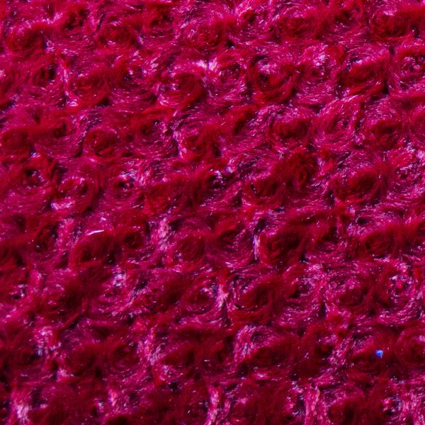 Luxe Minky Rosebud Fabric - Red Online now