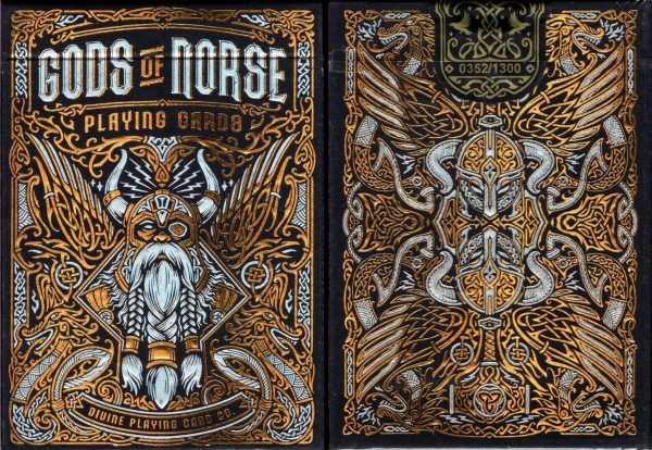 Gods of Norse Odin’s Trophy Holographic Playing Cards TPCC on Sale
